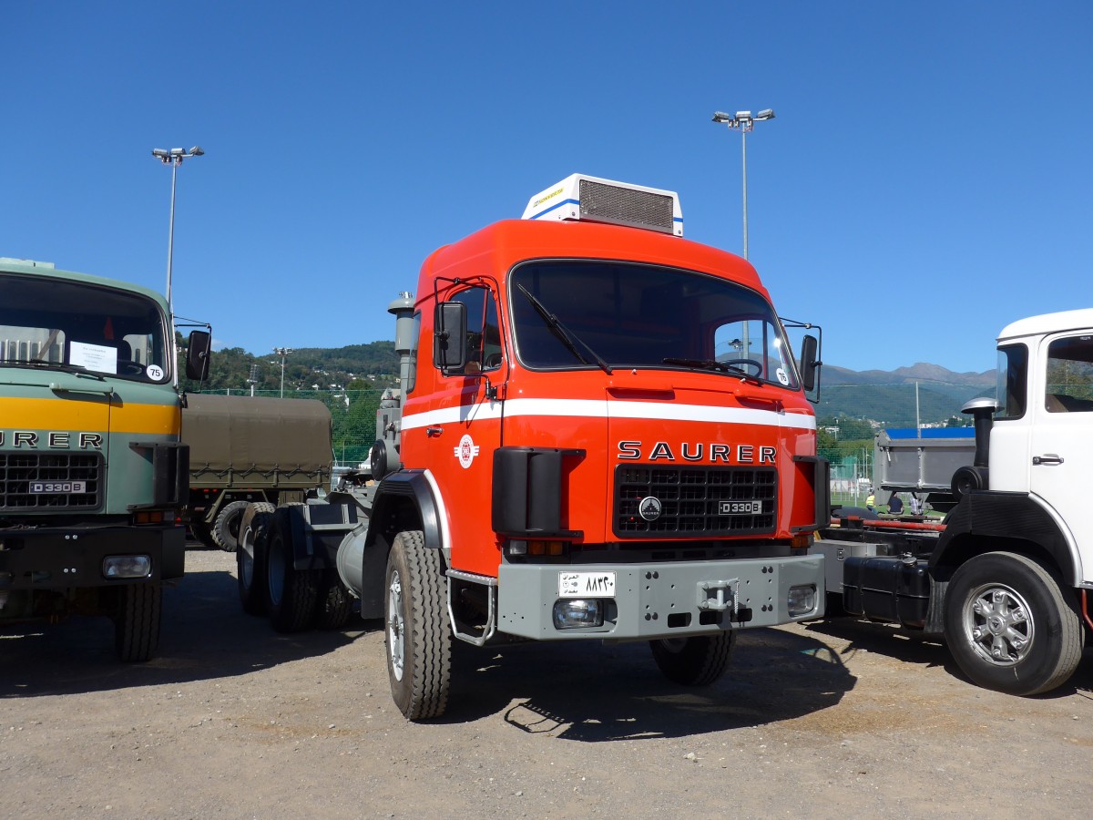 (155'192) - Balkansped - SZ 200'089 - Saurer am 13. September 2014 in Lugano, Saurertreffen