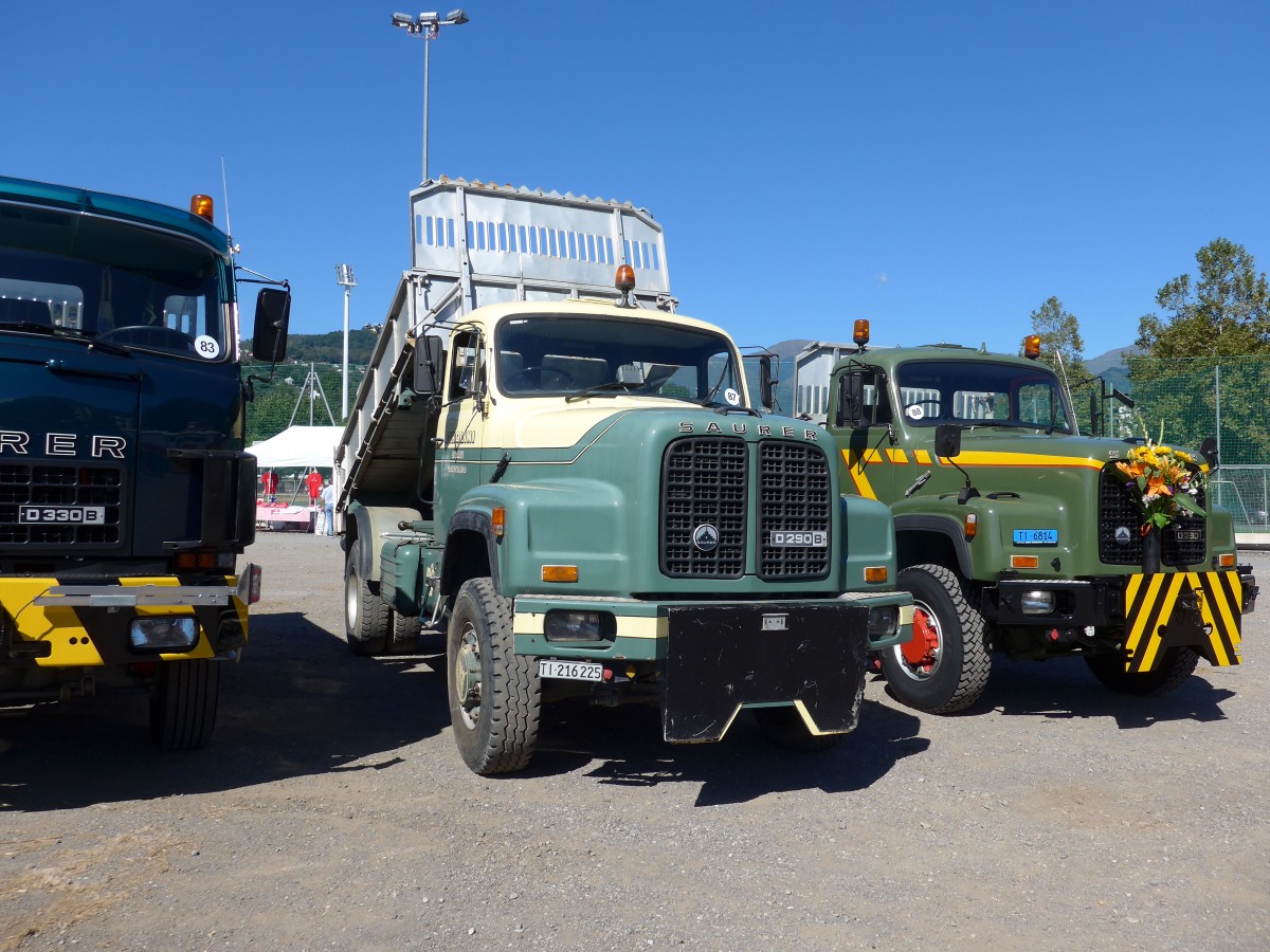 (155'193) - Birolini, Gentilino - TI 216'225 - Saurer am 13. September 2014 in Lugano, Saurertreffen