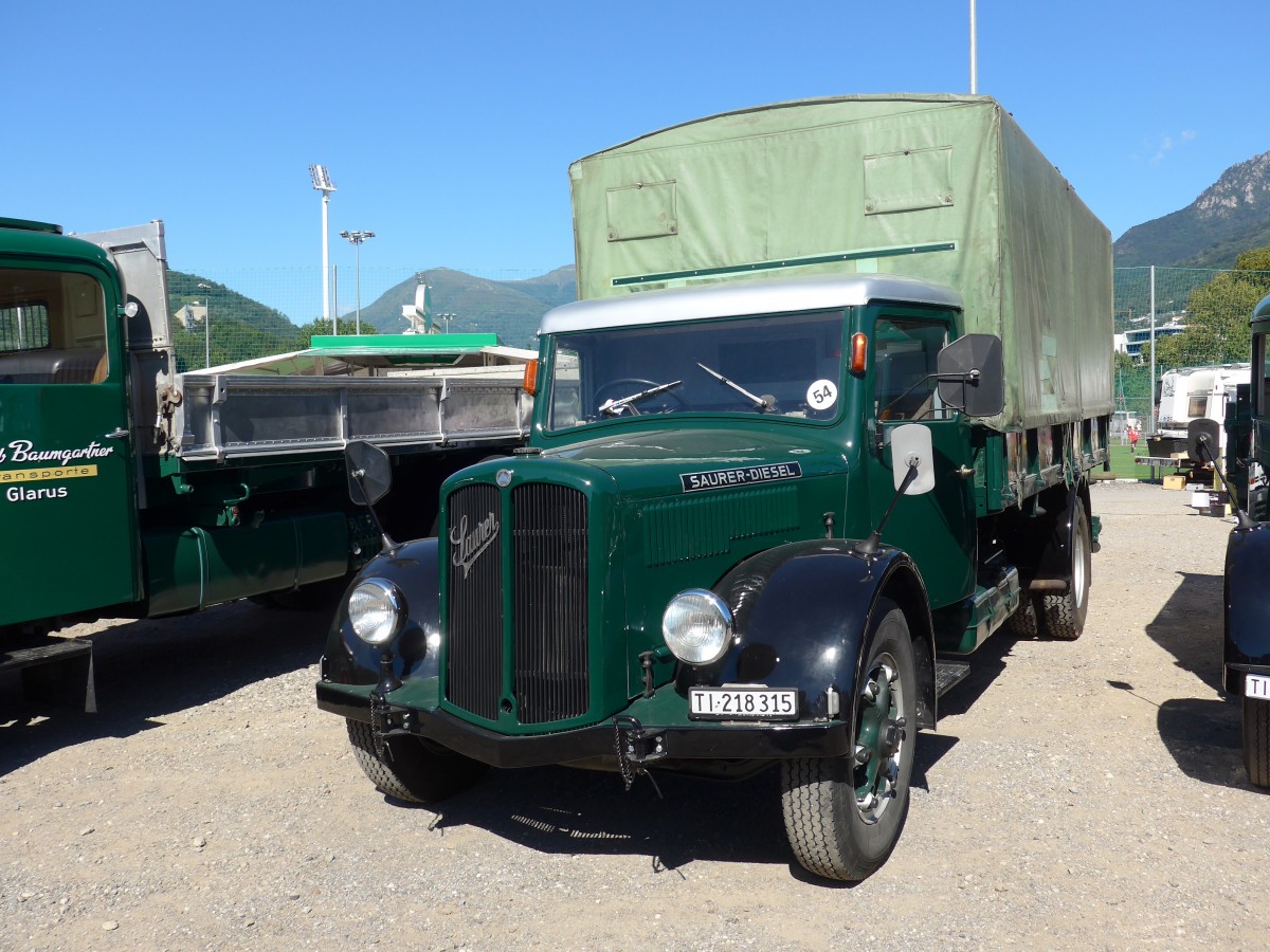 (155'203) - Saurer - TI 218'315 - am 13. September 2014 in Lugano, Saurertreffen