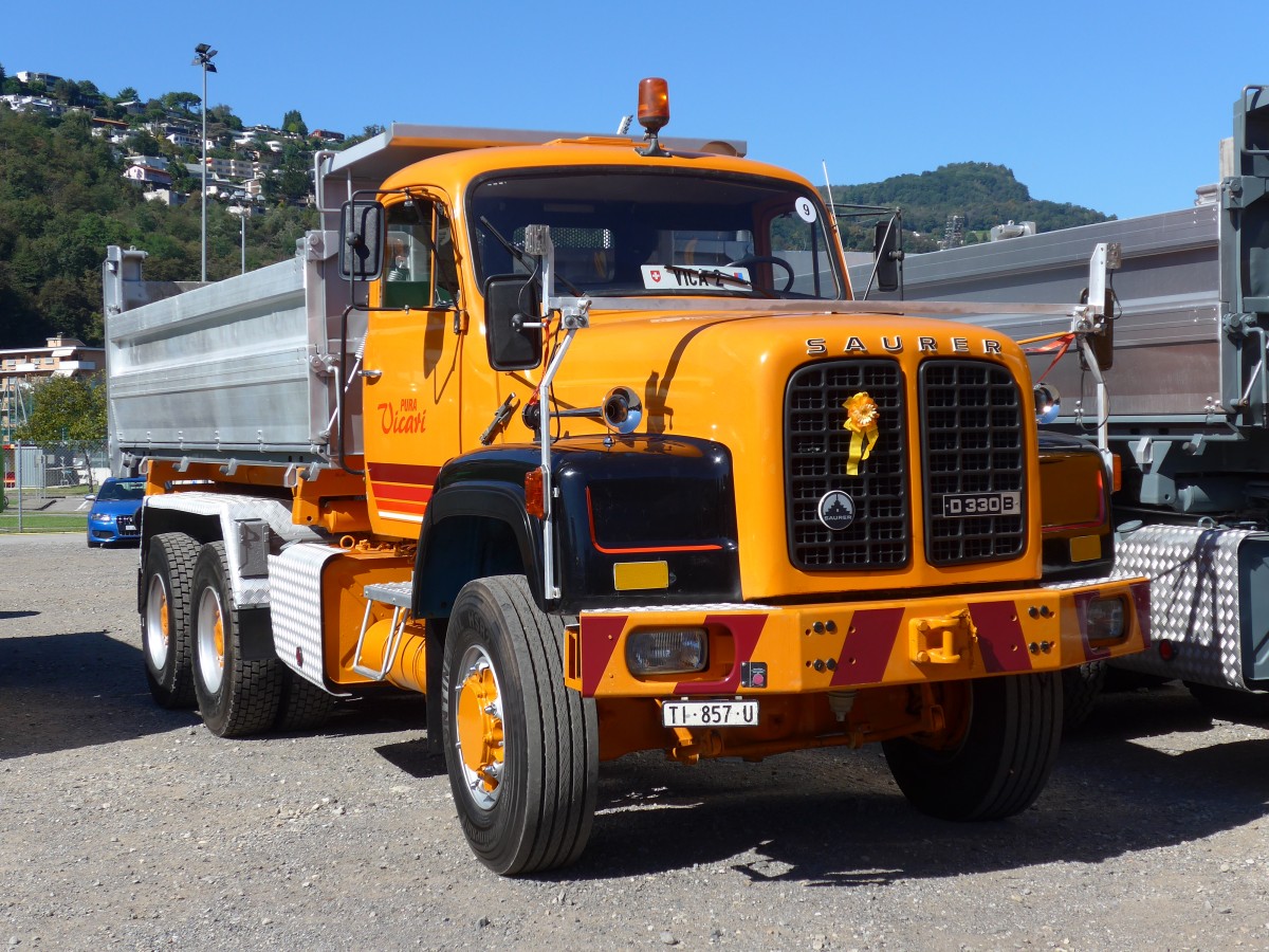 (155'209) - Vicari, Pura - TI 857 U - Saurer am 13. September 2014 in Lugano, Saurertreffen