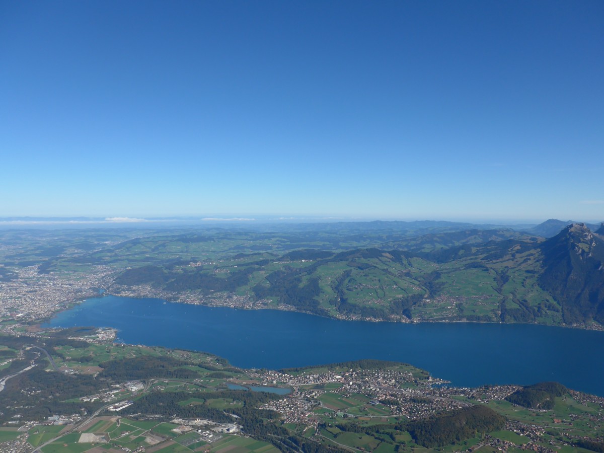 (155'821) - Aussicht vom Niesen auf den Thunersee am 19. Oktober 2014