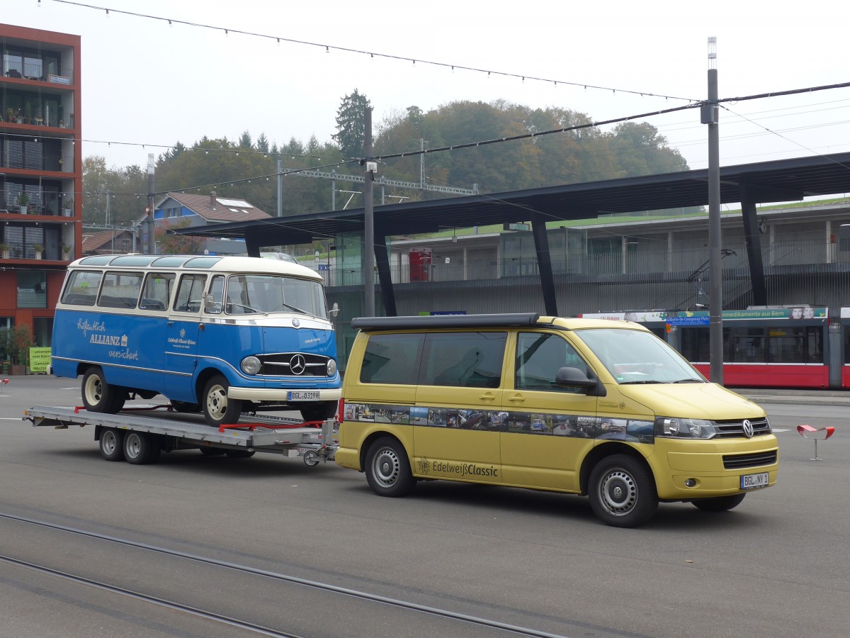 (156'107) - Edelweiss, Ainring - BGL-NY 1 - VW am 26. Oktober 2014 in Bern, Br�nnen