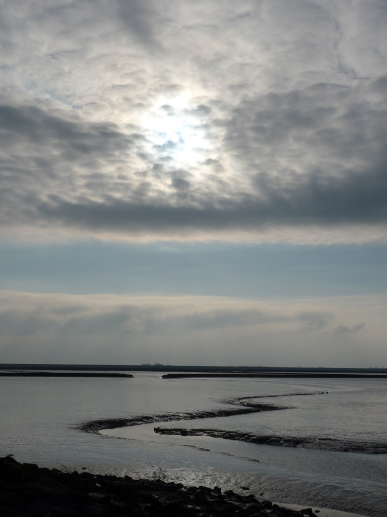 (156'810) - Stimmung auf dem Wattenmeer am 19. November 2014 im Hafen von Holwerd
