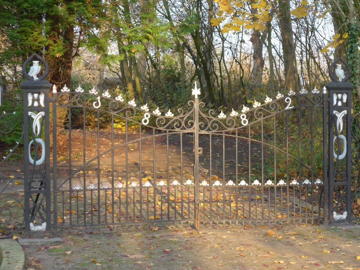 (156'874) - Sch�nes Eingangstor am 19. November 2014 in Vierhuizen