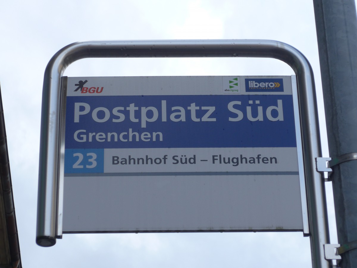 (158'998) - BGU-Haltestelle - Grenchen, Postplatz S�d - am 2. M�rz 2015