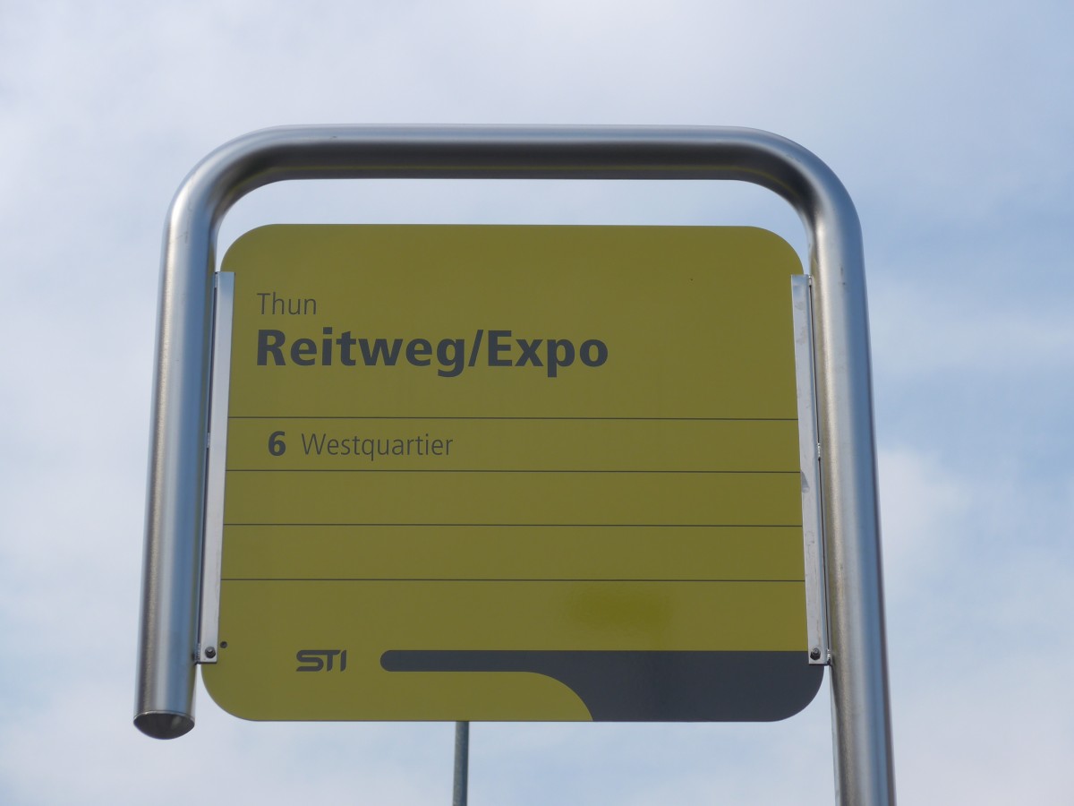 (159'173) - STI-Haltestelle - Thun, Reitweg/Expo - am 15. M�rz 2015
