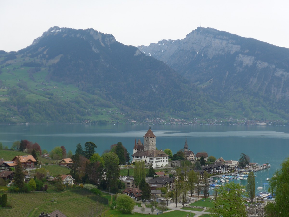 (159'991) - Schloss und Bucht in Spiez am 25. April 2015