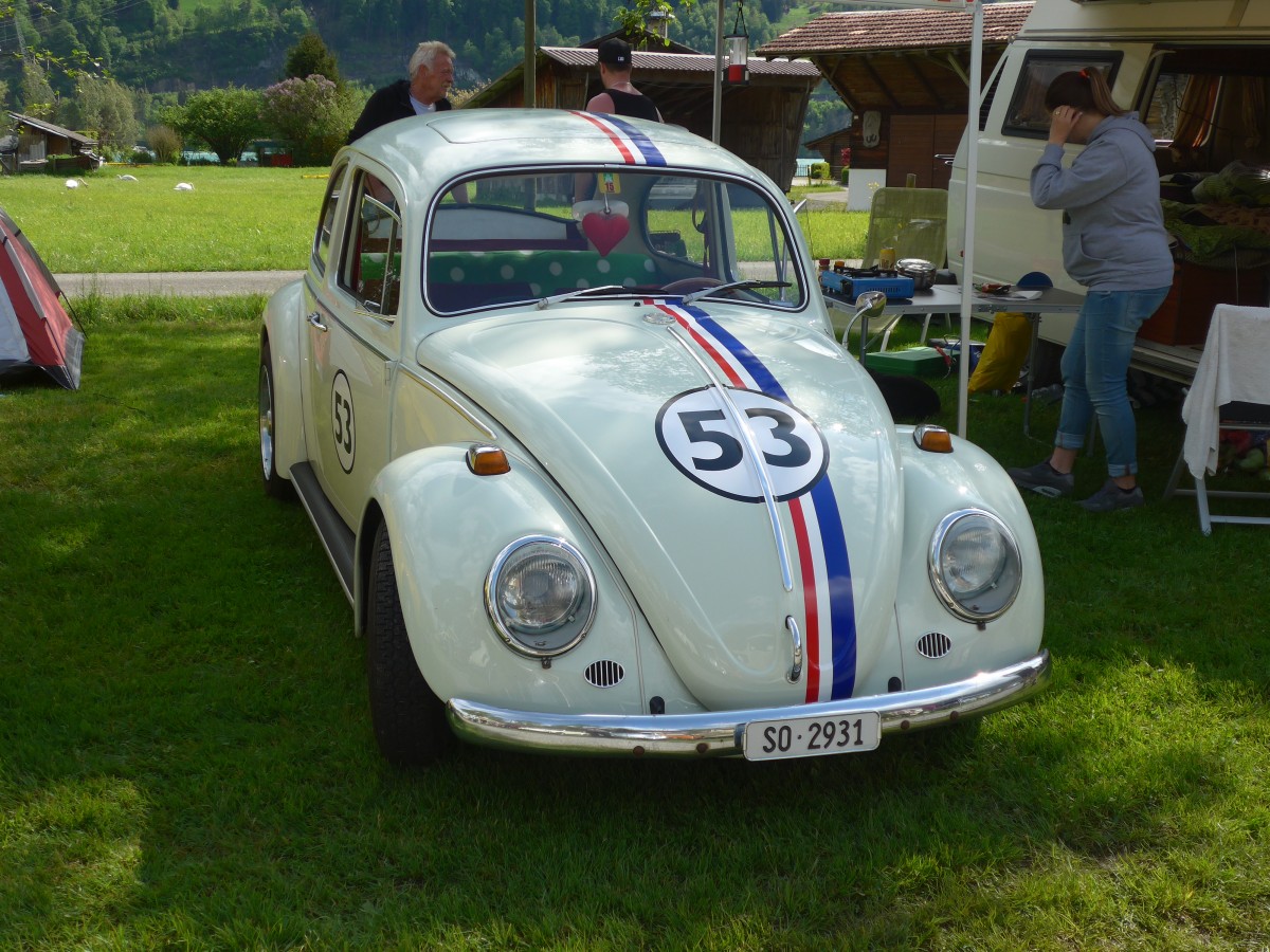 (160'244) - VW-K�fer - SO 2931 - am 9. Mai 2015 in Brienz, Camping Aaregg