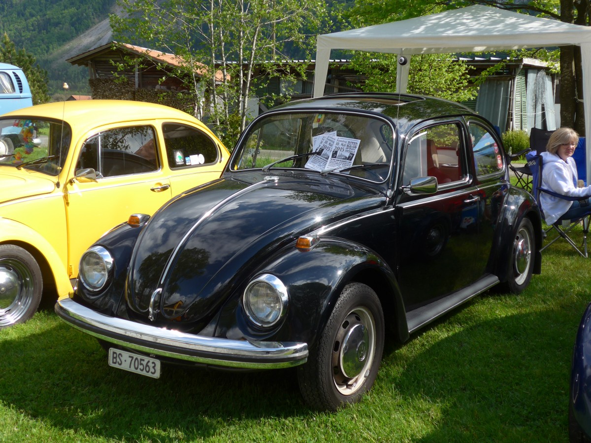 (160'248) - VW-K�fer - BS 70'563 - am 9. Mai 2015 in Brienz, Camping Aaregg