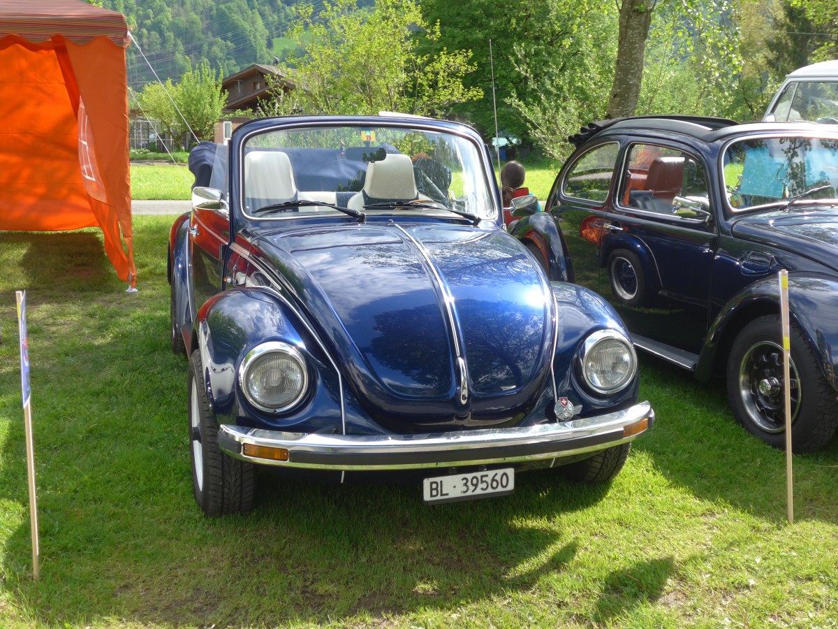 (160'251) - VW-K�fer - BL 39'560 - am 9. Mai 2015 in Brienz, Camping Aaregg
