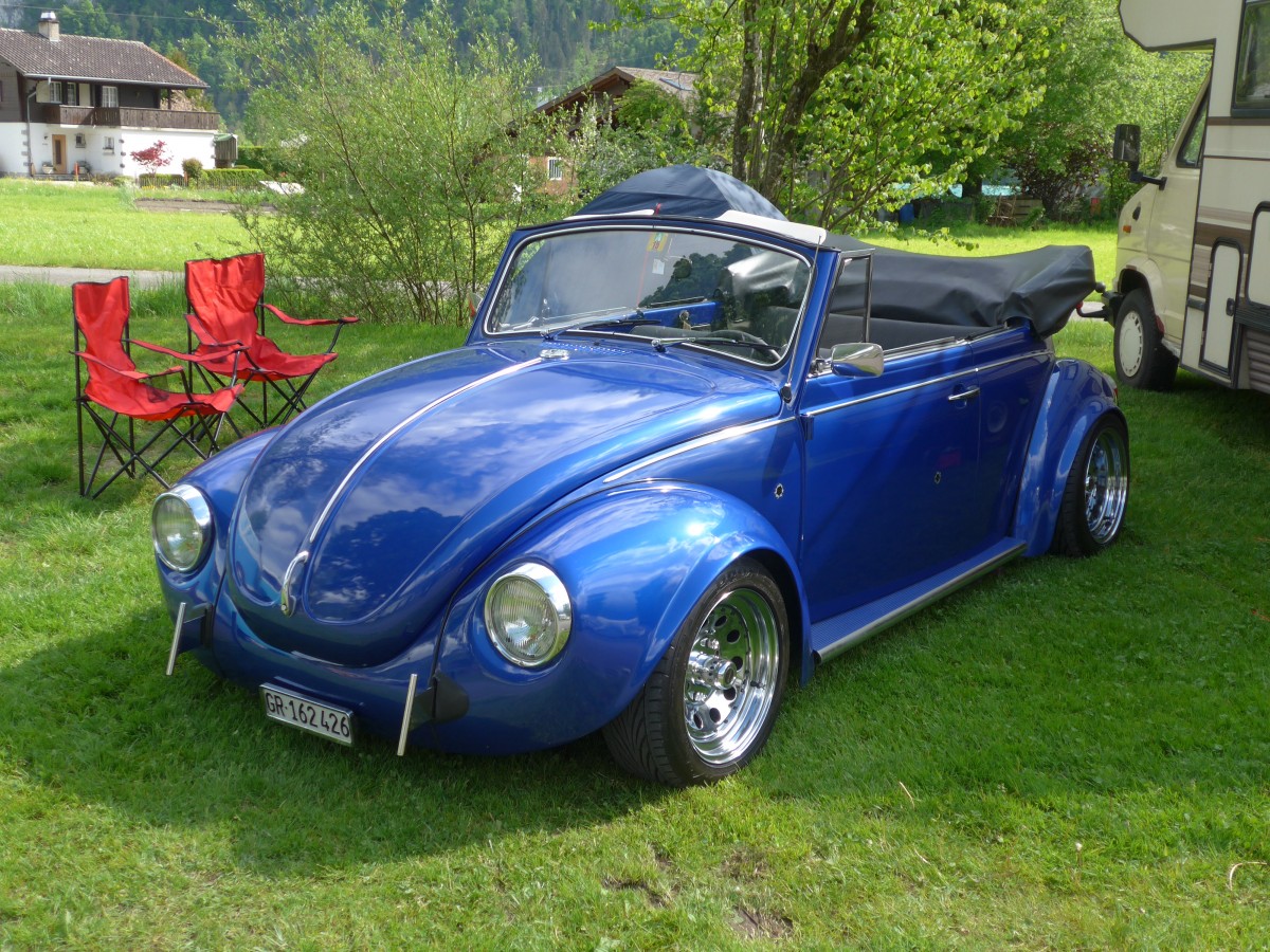 (160'253) - VW-K�fer - GR 162'426 - am 9. Mai 2015 in Brienz, Camping Aaregg