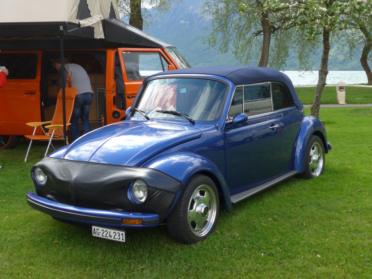 (160'259) - VW-K�fer - AG 224'231 - am 9. Mai 2015 in Brienz, Camping Aaregg