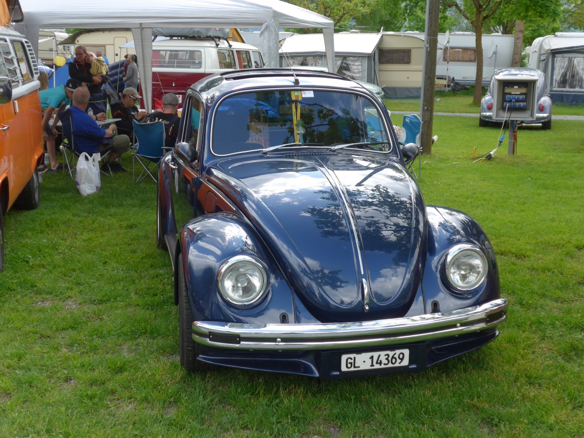 (160'280) - VW-K�fer - GL 14'369 - am 9. Mai 2015 in Brienz, Camping Aaregg