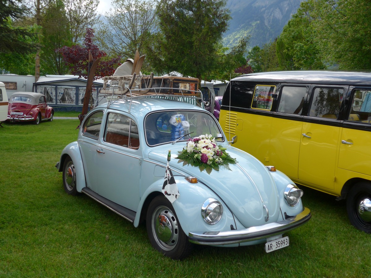 (160'282) - VW-K�fer - AR 35'993 - am 9. Mai 2015 in Brienz, Camping Aaregg