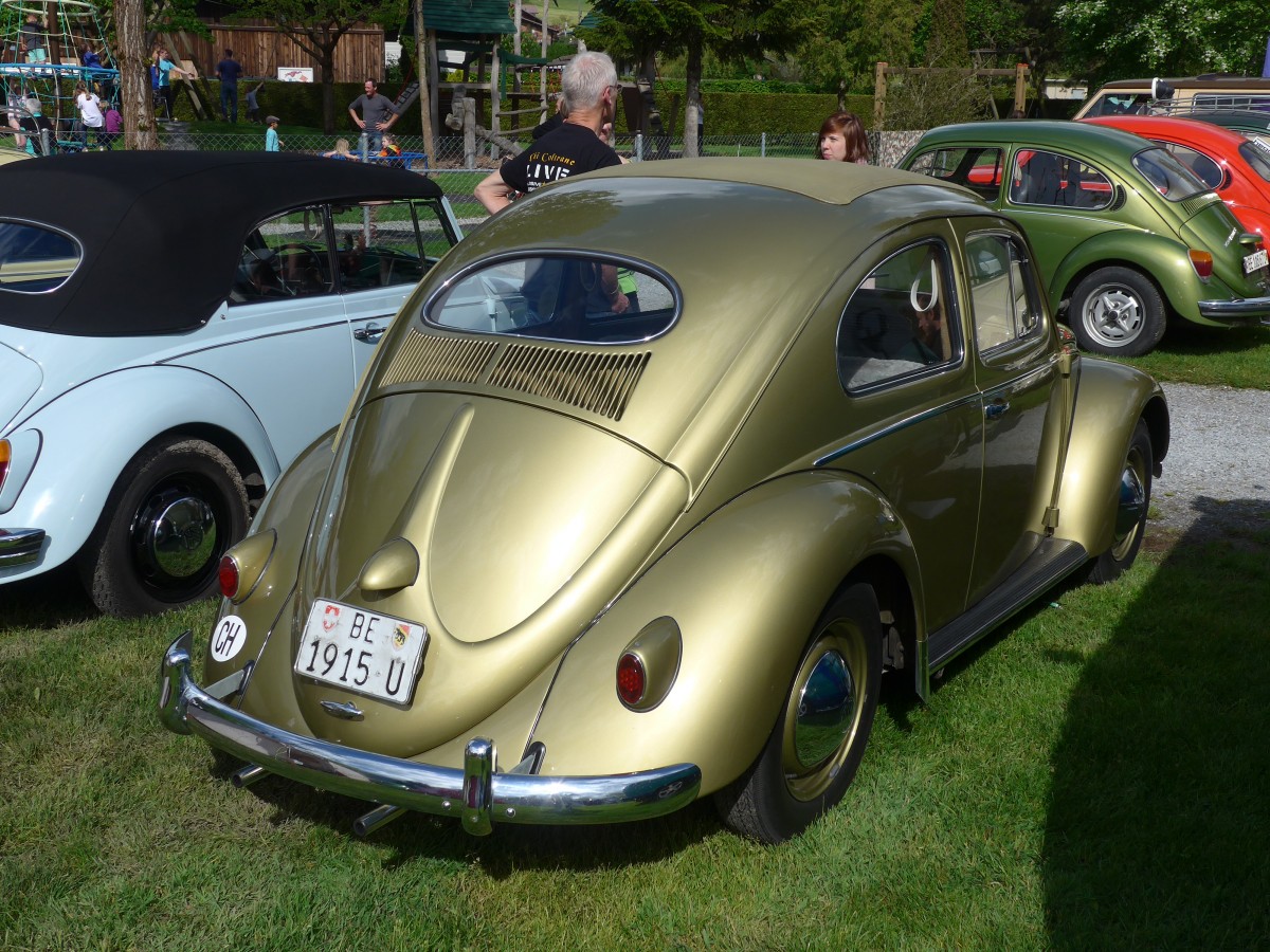 (160'309) - VW-K�fer - BE 1915 U - am 9. Mai 2015 in Brienz, Camping Aaregg