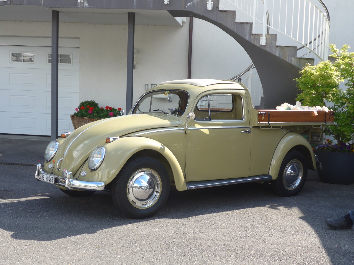 (160'355) - VW-K�fer - BE 70'468 - am 9. Mai 2015 in Brienz, Camping Aaregg