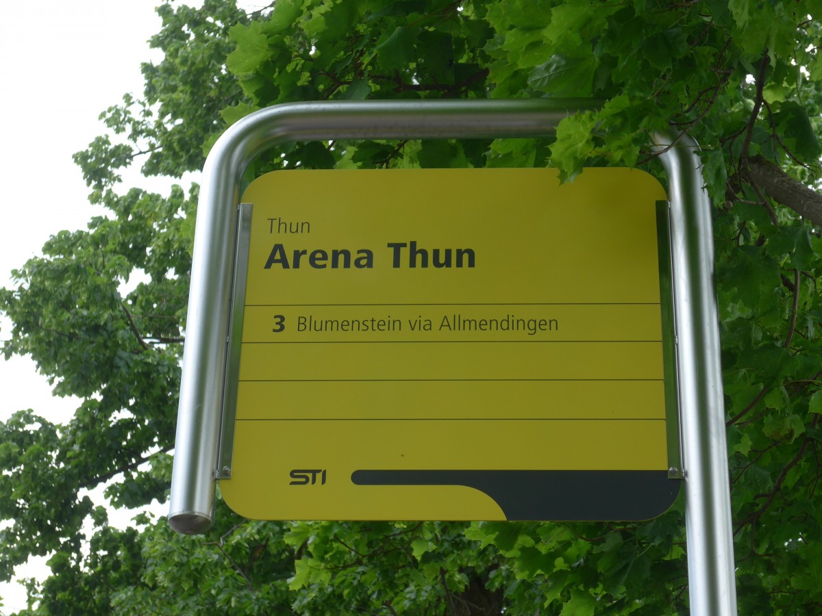 (160'729) - STI-Haltestelle - Thun, Arena Thun - am 23. Mai 2015