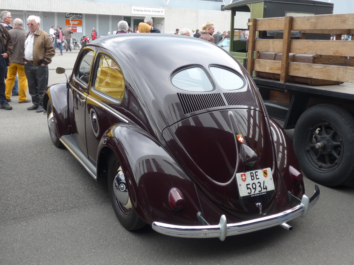 (160'739) - VW-K�fer - BE 5934 - am 23. Mai 2015 in Thun, Arena Thun