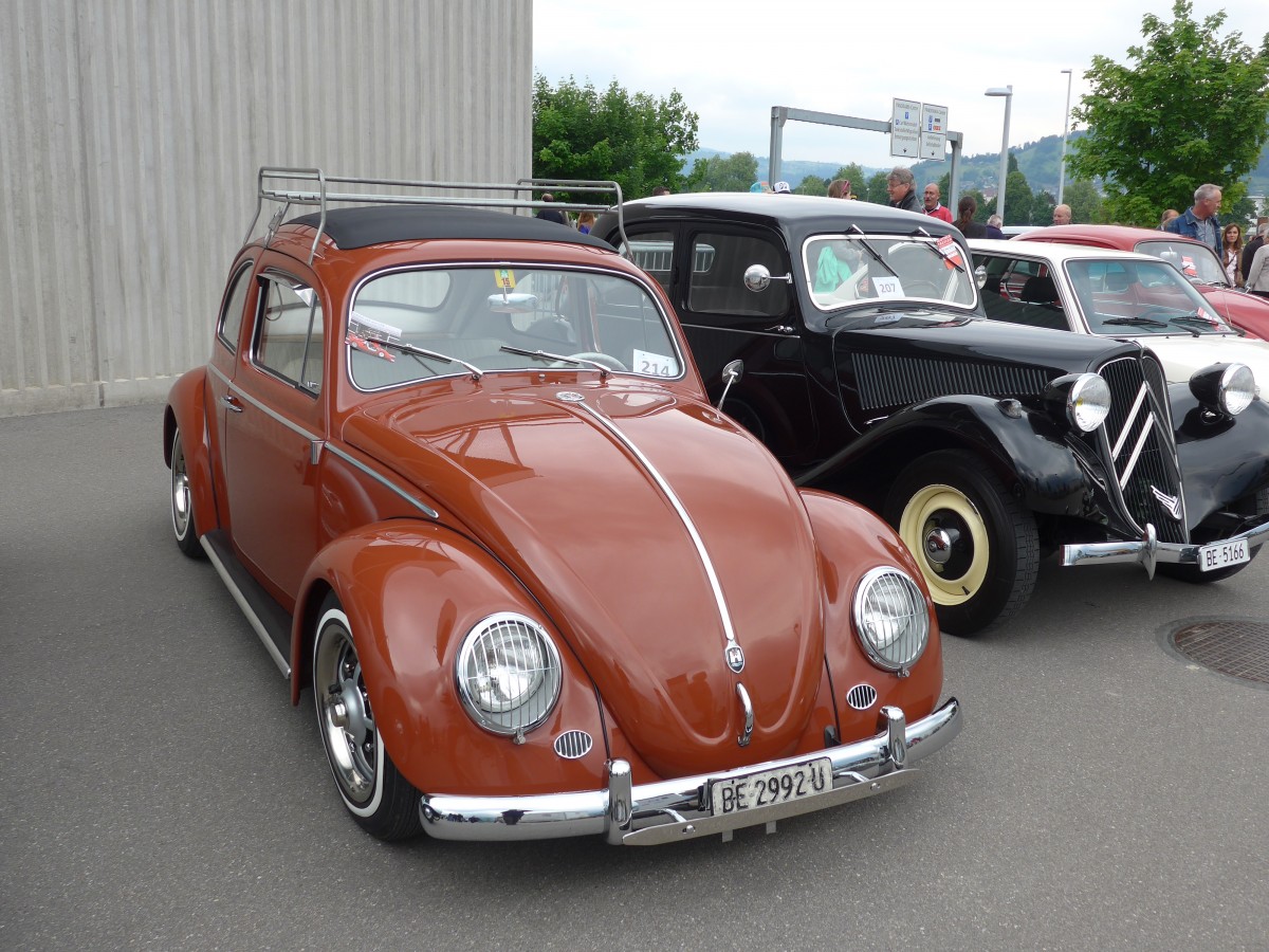 (160'780) - VW-K�fer - BE 2992 U - am 23. Mai 2015 in Thun, Arena Thun