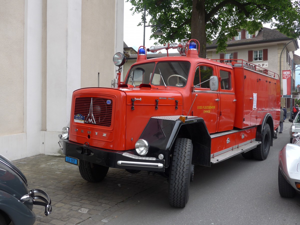 (160'841) - Eidg. Flugzeugwerk, Emmen - LU 937 - Deutz am 24. Mai 2015 in Sarnen, OiO
