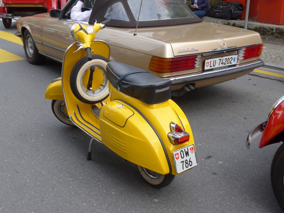 (160'867) - Vespa - OW 786 - am 24. Mai 2015 in Sarnen, OiO