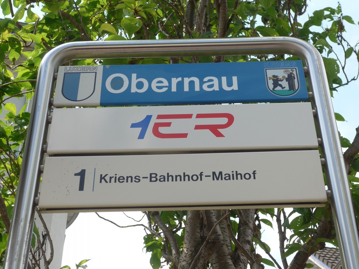 (160'935) - VBL-Haltestelle - Obernau - am 24. Mai 2015
