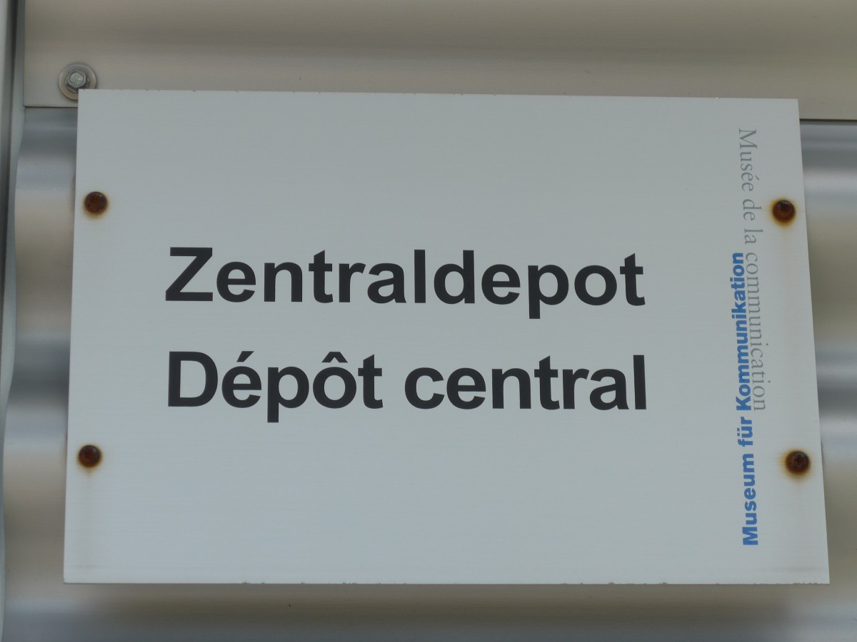 (161'484) - Museum f�r Kommunikation Zentraldepot am 30. Mai 2015 in Mamishaus