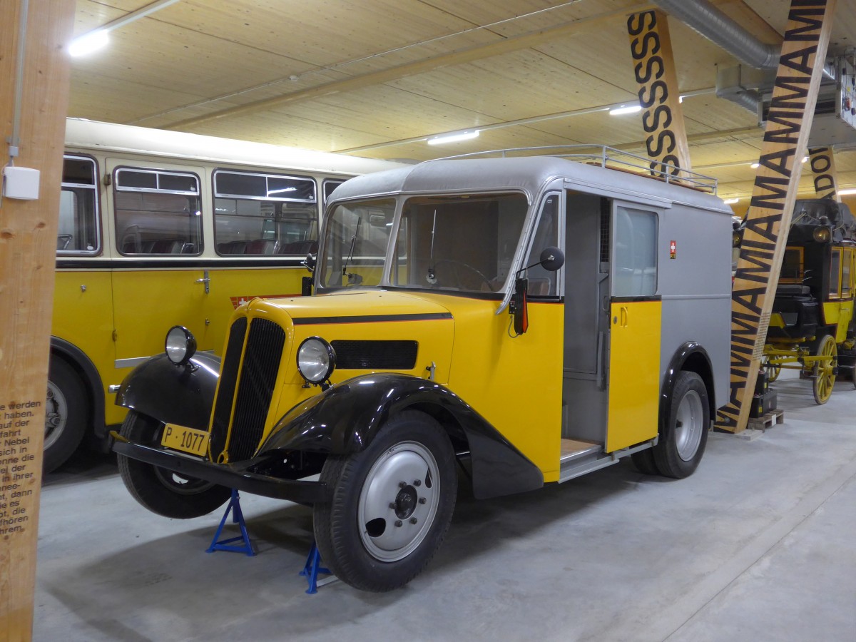(161'503) - PTT-Regie - P 1077 - Citro�n am 30. Mai 2015 in Mamishaus, Depot MfK