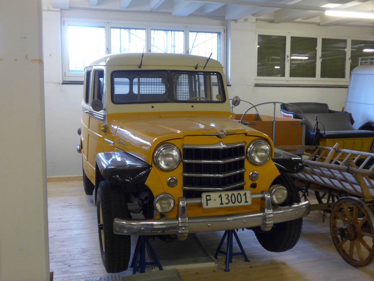 (161'562) - PTT-Regie - P 13'001 - Willys am 30. Mai 2015 in Mamishaus, Depot MfK