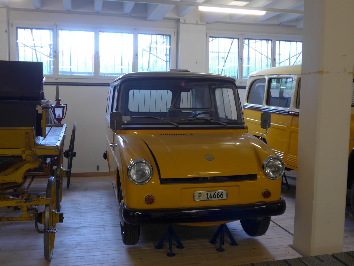 (161'563) - PTT-Regie - P 14'666 - Volkswagen am 30. Mai 2015 in Mamishaus, Depot MfK