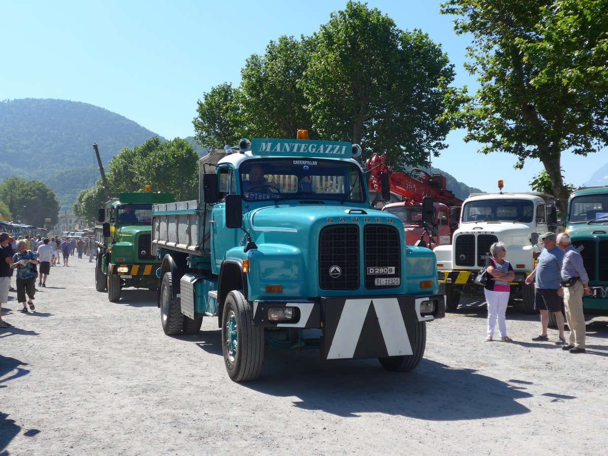 (161'635) - Mantegazzi, Riva S. Vitale - TI 11'321 - Saurer am 21. Juni 2014 in Aigle, Saurertreffen