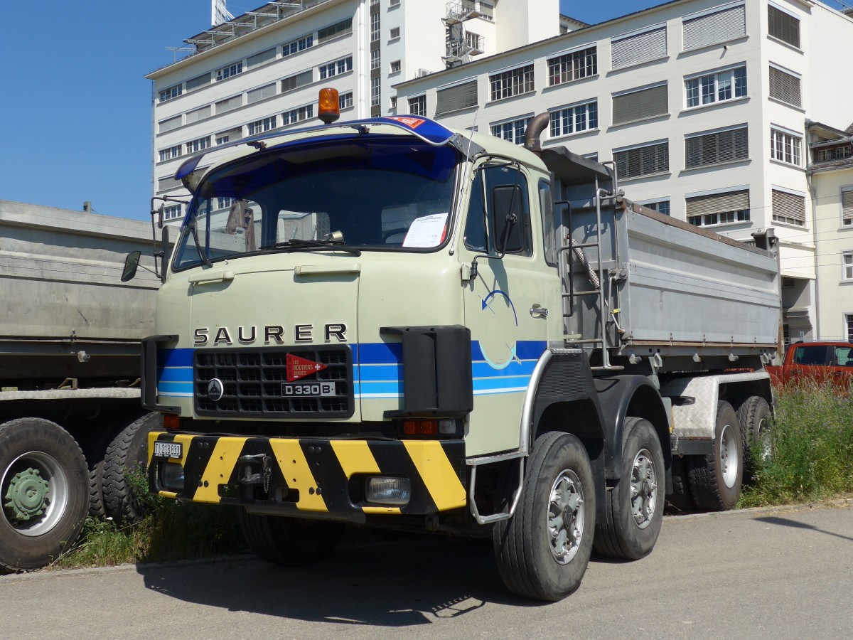 (161'761) - Saurer - TI 218'833 - am 6. Juni 2015 in Thayngen, Saurertreffen