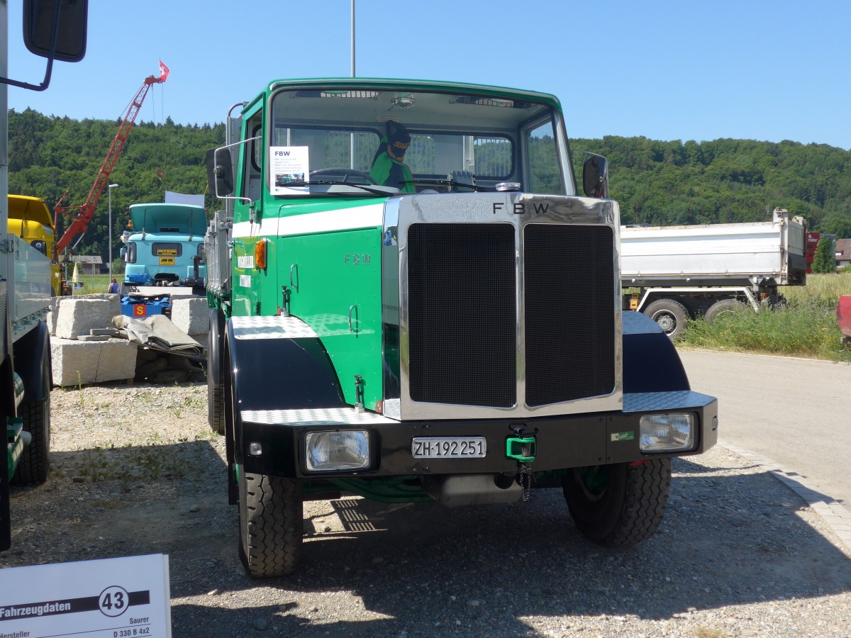 (161'764) - Wegm�ller, Attikon - ZH 192'251 - FBW am 6. Juni 2015 in Thayngen, Saurertreffen