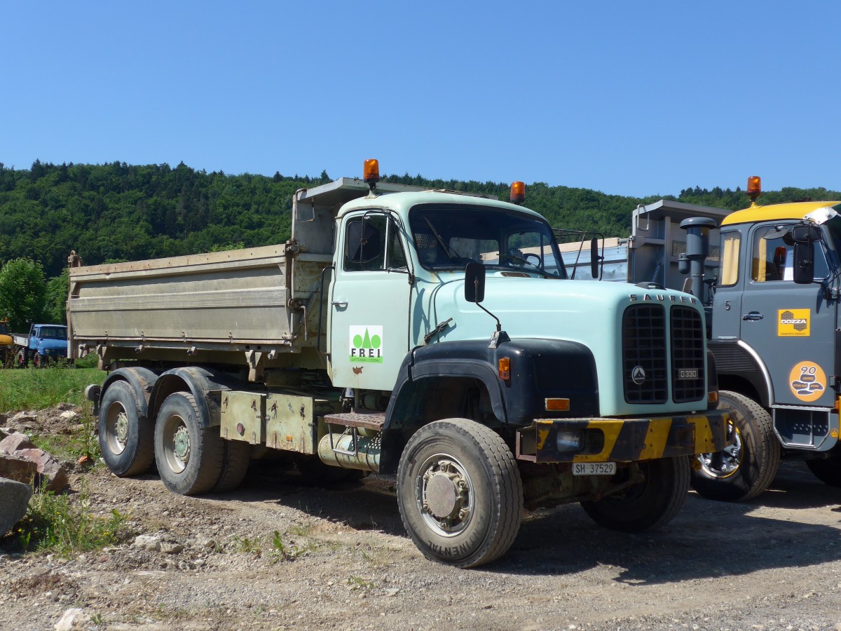 (161'771) - Frei, Thayngen - SH 37'529 - Saurer am 6. Juni 2015 in Thayngen, Saurertreffen