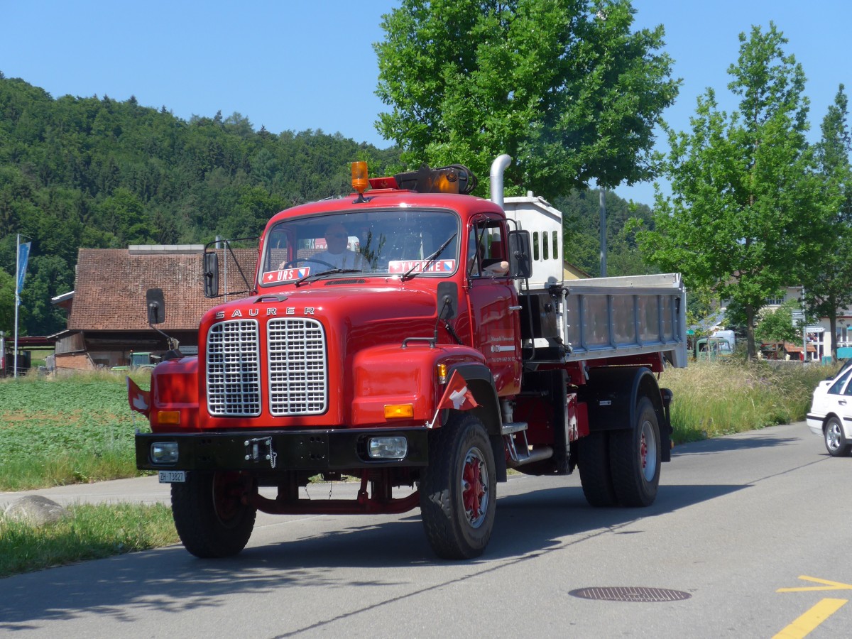 (161'821) - Mangold, Unterengstringen - ZH 73'827 - Saurer am 6. Juni 2015 in Thayngen, Saurertreffen
