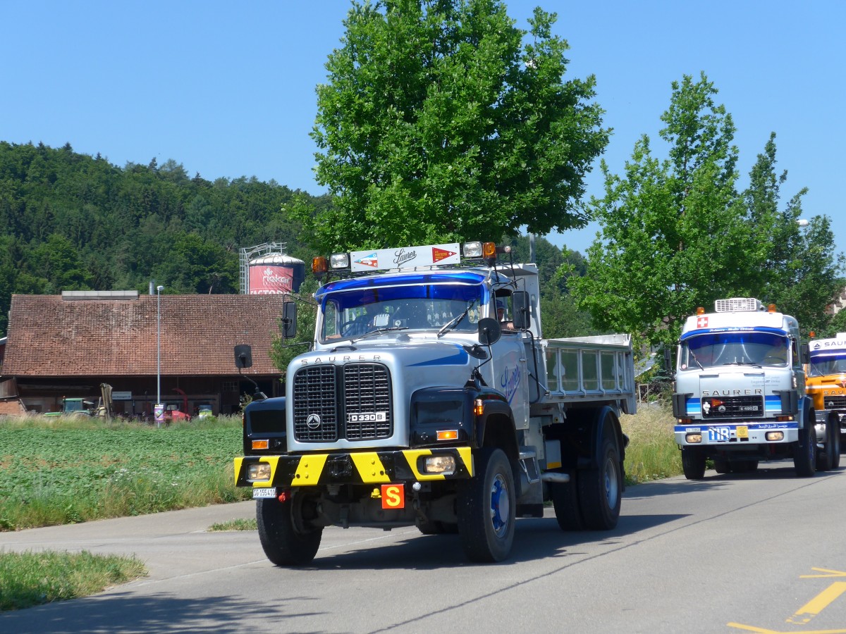 (161'825) - Saurer - SG 155'410 - am 6. Juni 2015 in Thayngen, Saurertreffen