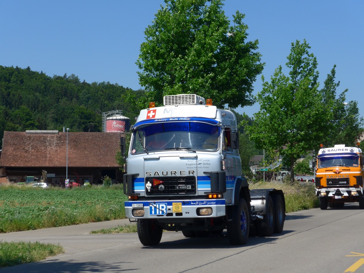 (161'826) - Mazzuchelli, Lugano - Nr. 358/TI 72'850 - Saurer am 6. Juni 2015 in Thayngen, Saurertreffen