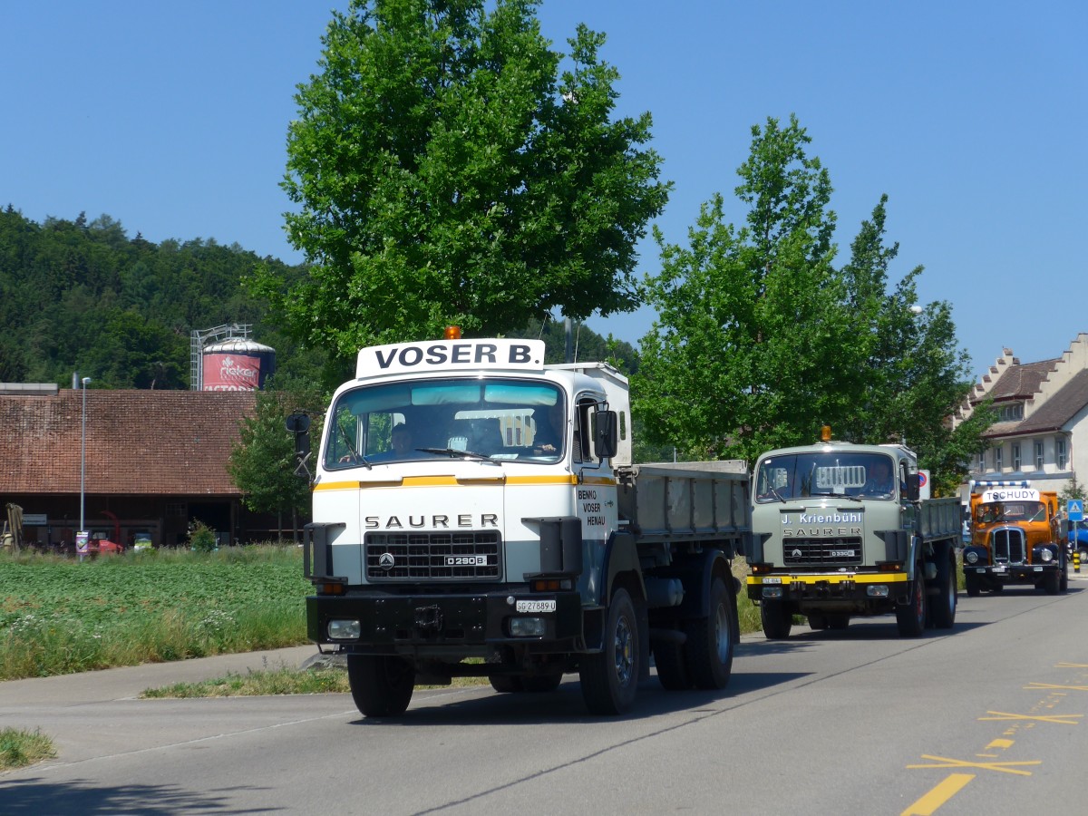 (161'830) - Voser, Henau - SG 27'889 U - Saurer am 6. Juni 2015 in Thayngen, Saurertreffen