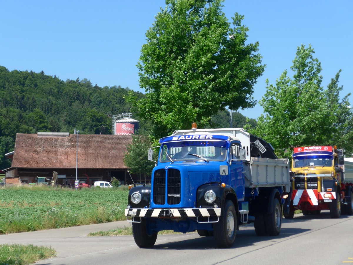 (161'836) - Saurer - SG 27'381 U - am 6. Juni 2015 in Thayngen, Saurertreffen