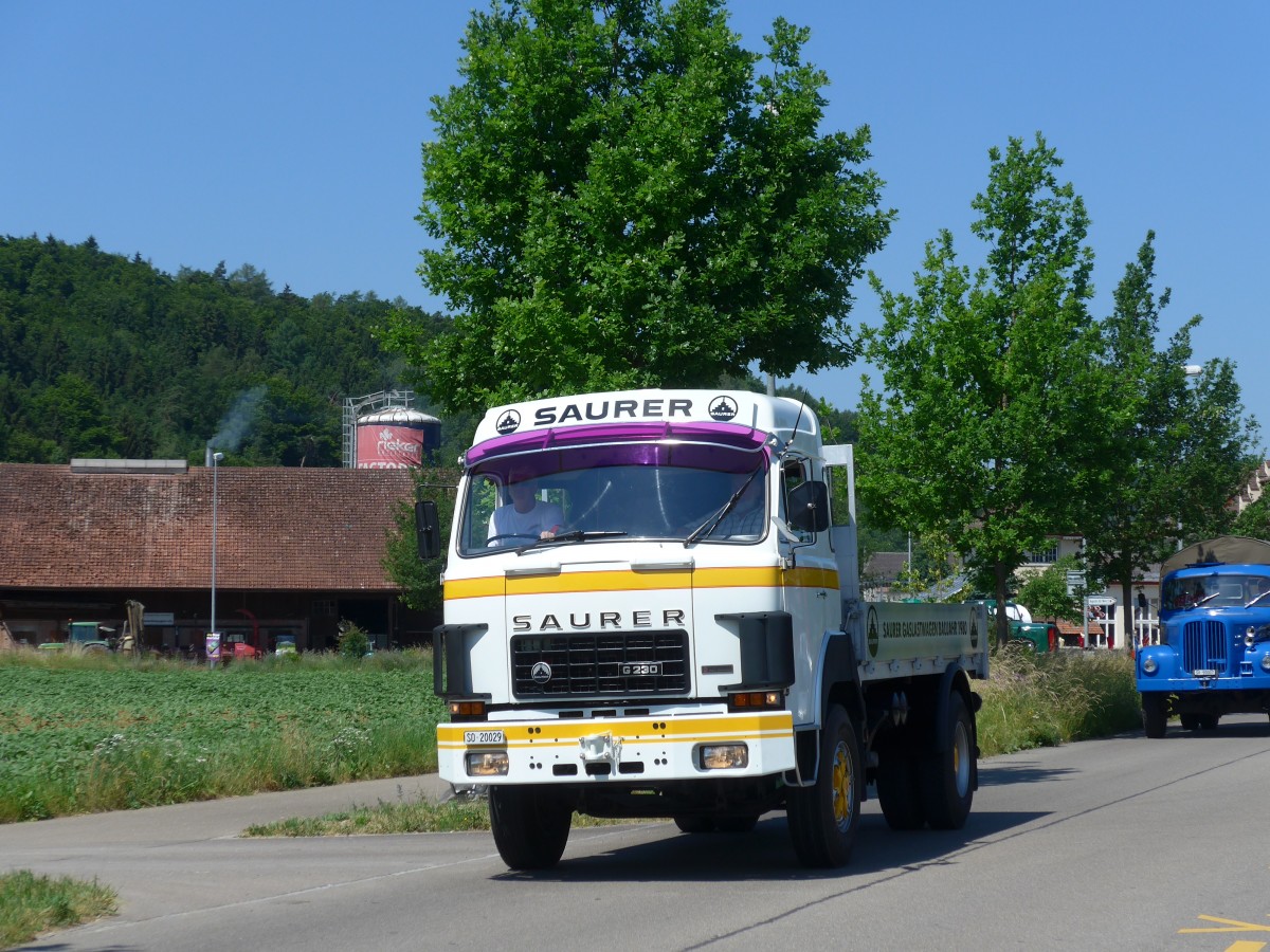 (161'845) - Saurer - SO 20'029 - am 6. Juni 2015 in Thayngen, Saurertreffen