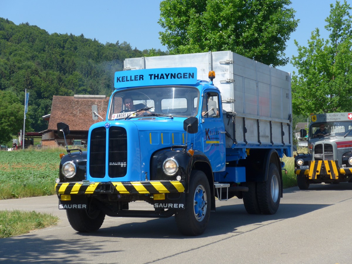 (161'858) - Keller, Thayngen - Saurer am 6. Juni 2015 in Thayngen, Saurertreffen