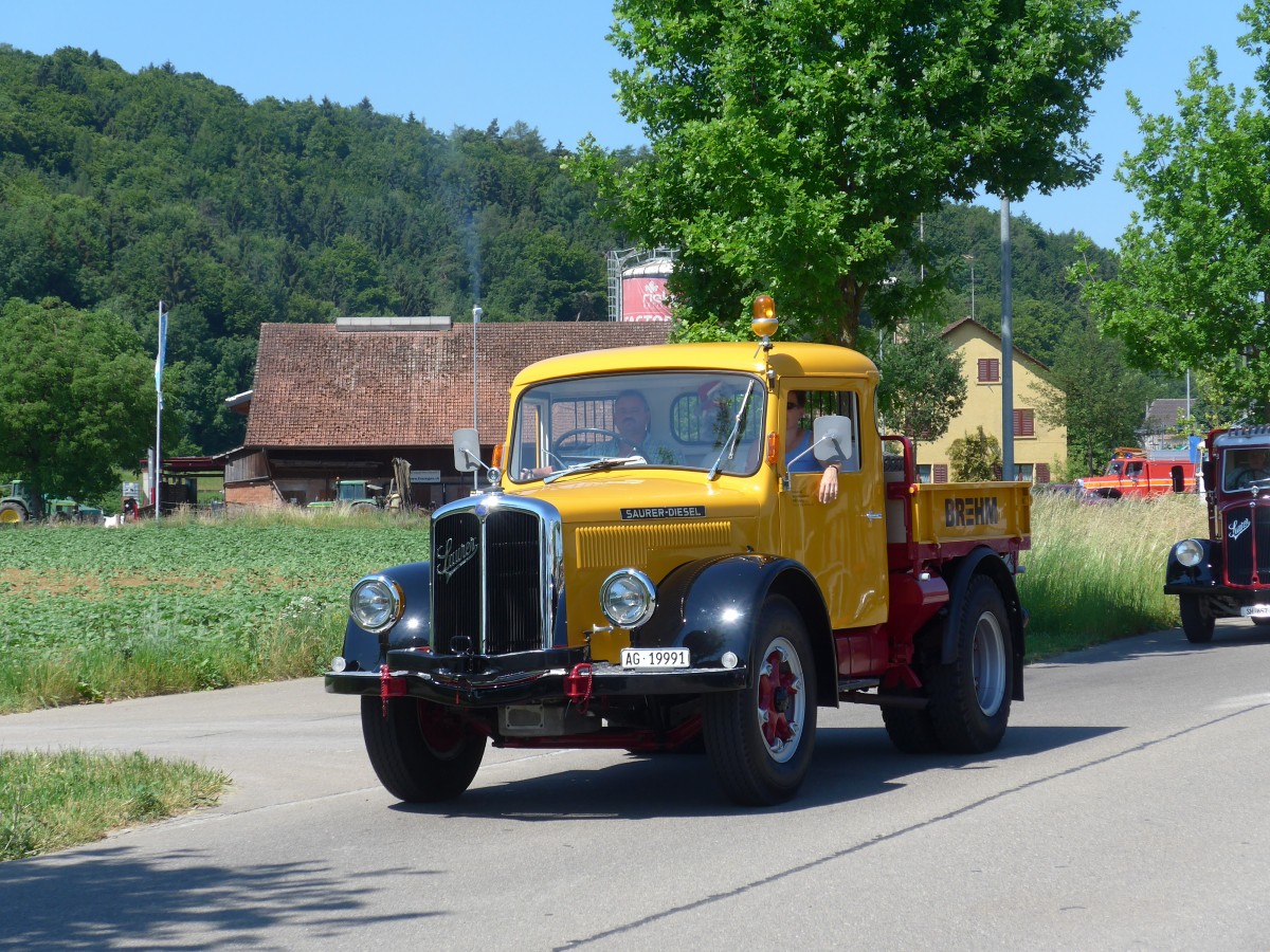 (161'864) - Brehm, Lupfig - AG 19'991 - Saurer am 6. Juni 2015 in Thayngen, Saurertreffen