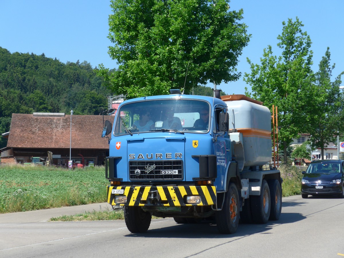 (161'887) - Egli, Thayngen - SH 49'740 - Saurer am 6. Juni 2015 in Thayngen, Saurertreffen