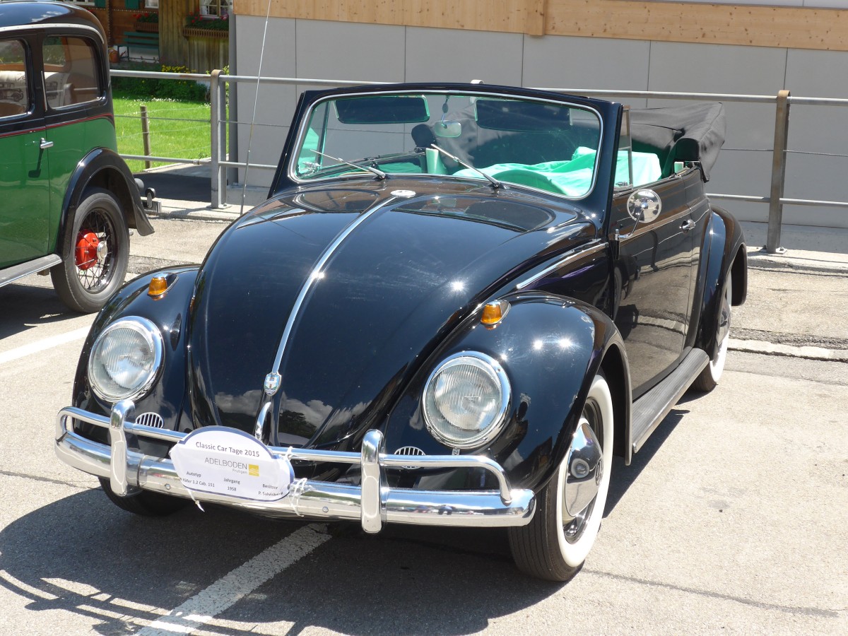 (161'968) - VW-K�fer - BE 244'484 - am 7. Juni 2015 in Frutigen, Marktplatz