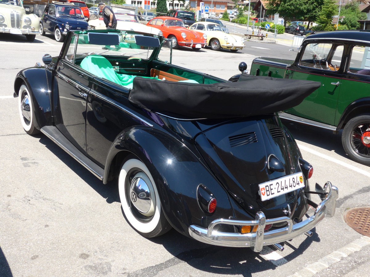 (161'969) - VW-K�fer - BE 244'484 - am 7. Juni 2015 in Frutigen, Marktplatz