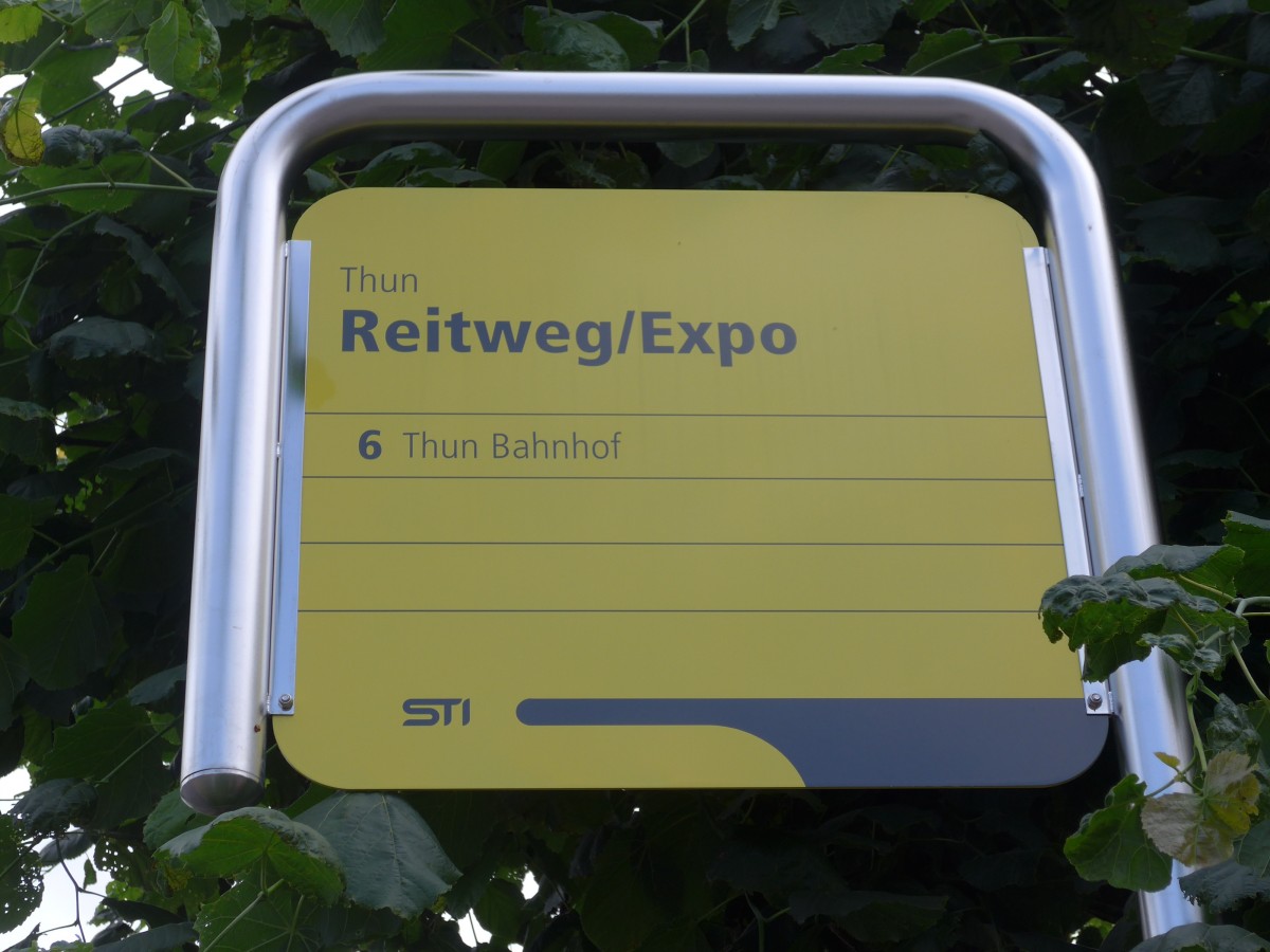 (162'076) - STI-Haltestelle - Thun, Reitweg/Expo - am 14. Juni 2015