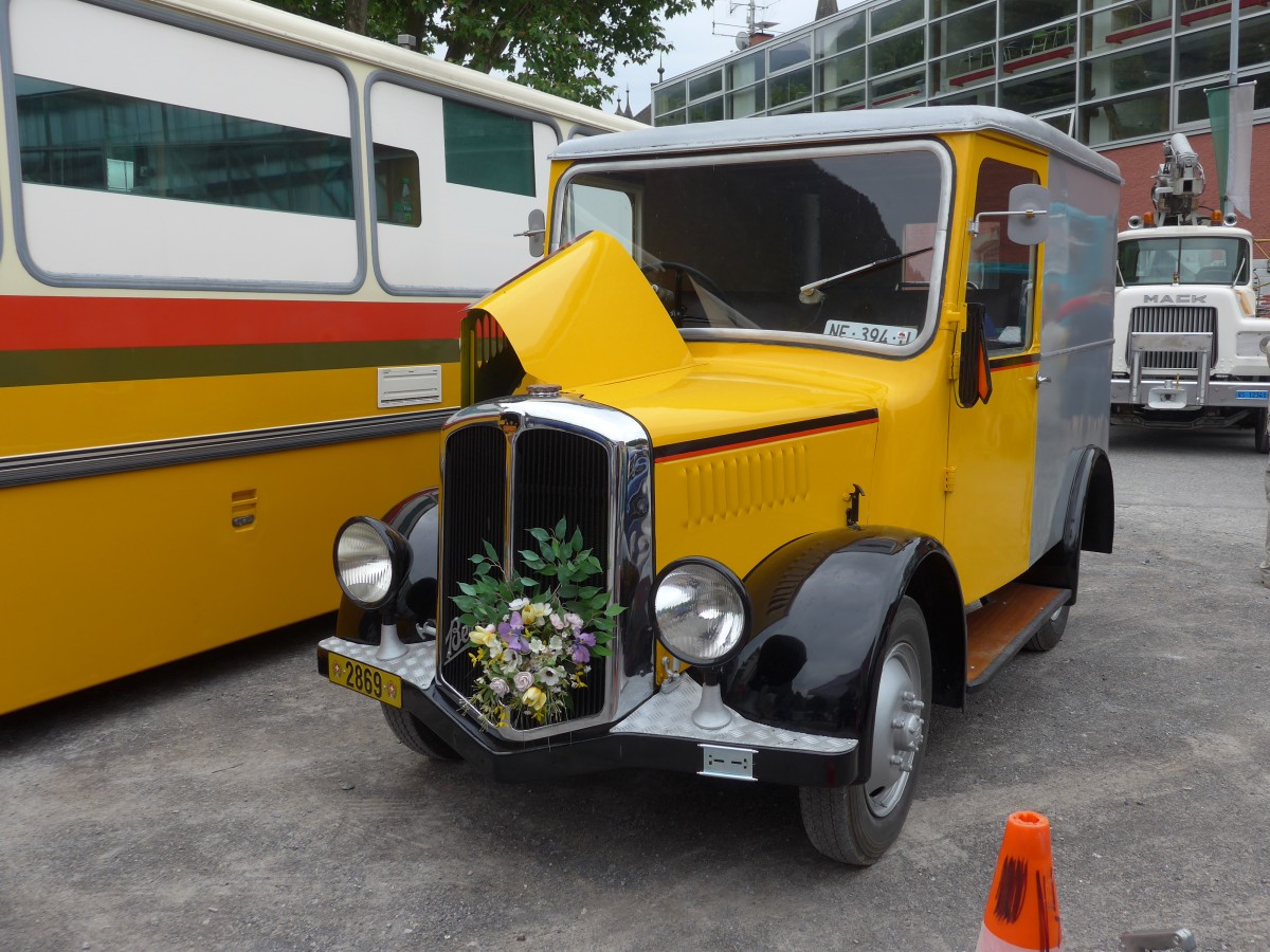 (162'222) - Berna - NE 394 U - (ex P 2869) am 20. Juni 2015 in Aigle, Saurertreffen