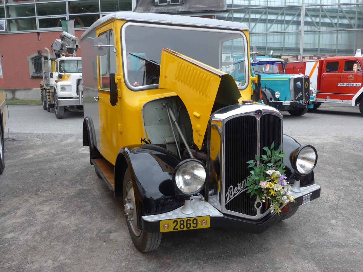 (162'223) - Berna - NE 394 U - (ex P 2869) am 20. Juni 2015 in Aigle, Saurertreffen