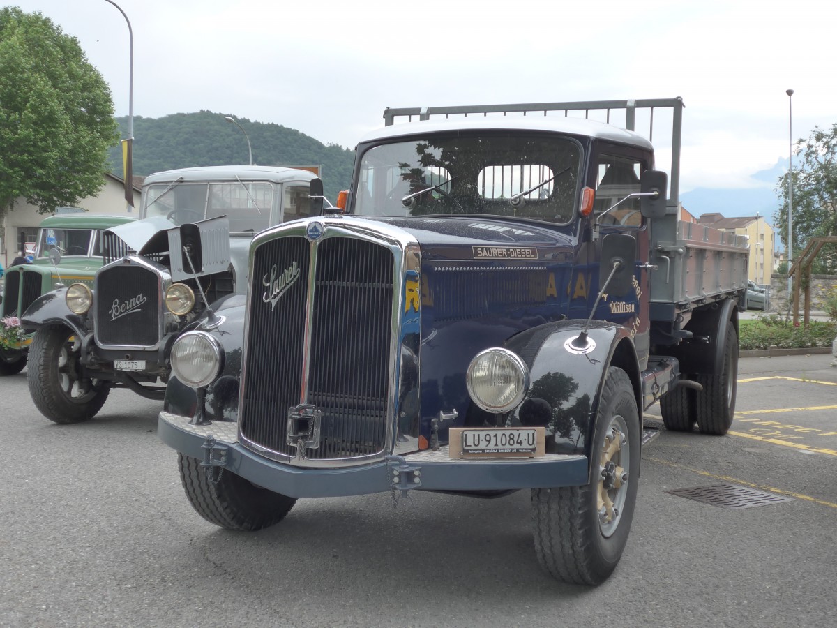 (162'236) - Amstein, Willisau - LU 91'084 U - Saurer am 20. Juni 2015 in Aigle, Saurertreffen