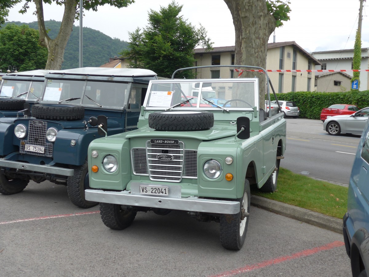 (162'244) - Land-Rover - VS 22'041 - am 20. Juni 2015 in Aigle, Saurertreffen